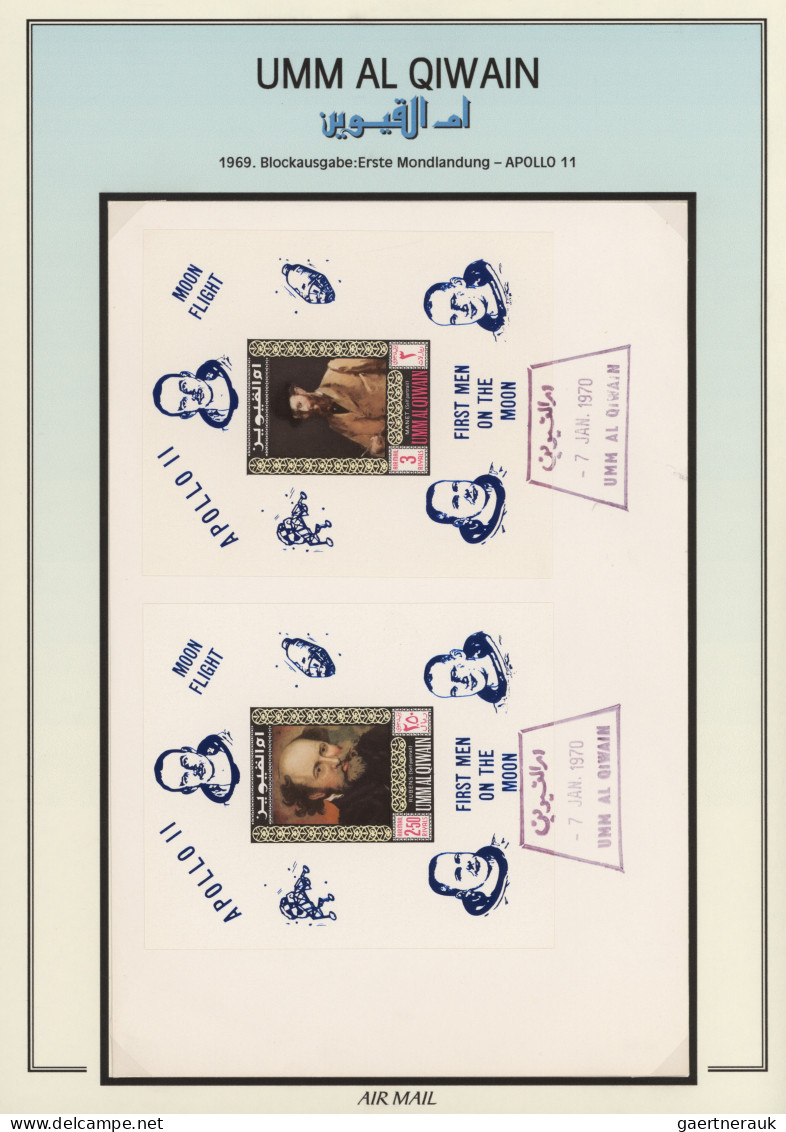 Umm Al Qaiwain: 1964/1972 Used Collection Plus Some Covers And FDCs Well Arrange - Umm Al-Qaiwain