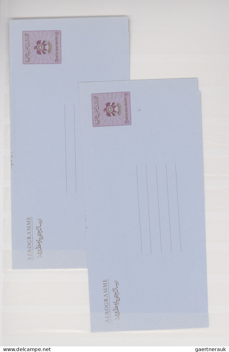 United Arab Emirates: 1973/1980 (ca.), collection of 23 mainly unused air letter