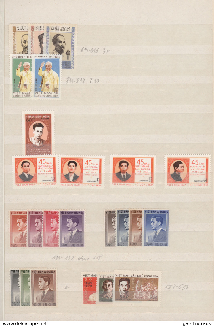 Vietnam: 1958/2000 (approx.), Accumulation In A Stockbook, On Some Stockcards An - Vietnam