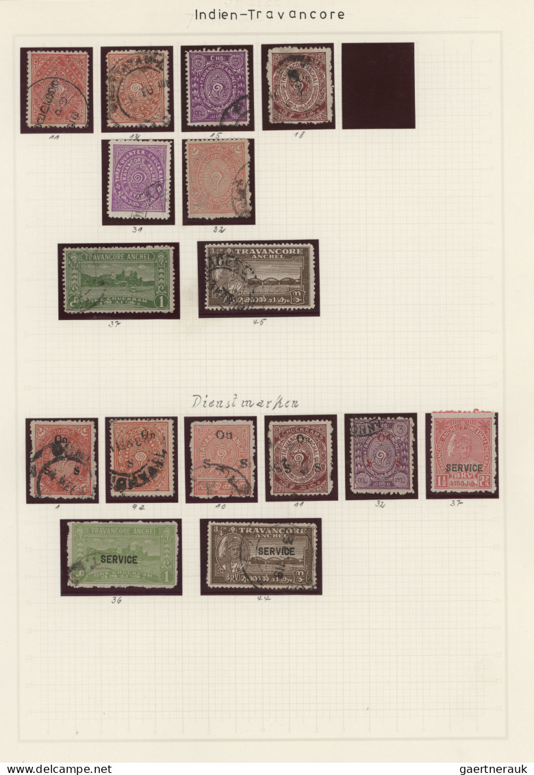 Asia: 1876/1970 (ca.), general collection - mostly used - of Asian countries fro
