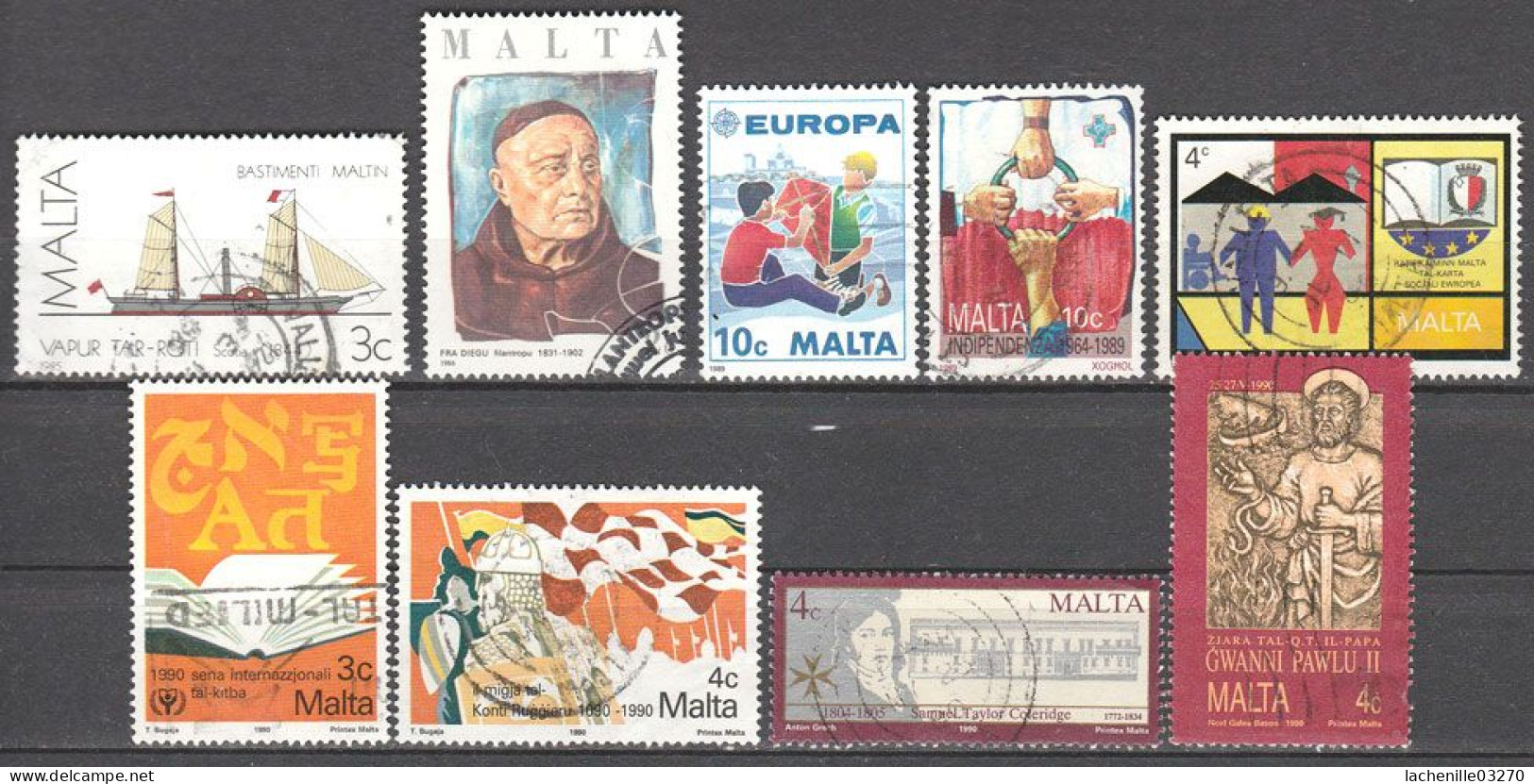 Malte - 1985-1990 - 9 TP : Oblitéré - Malta