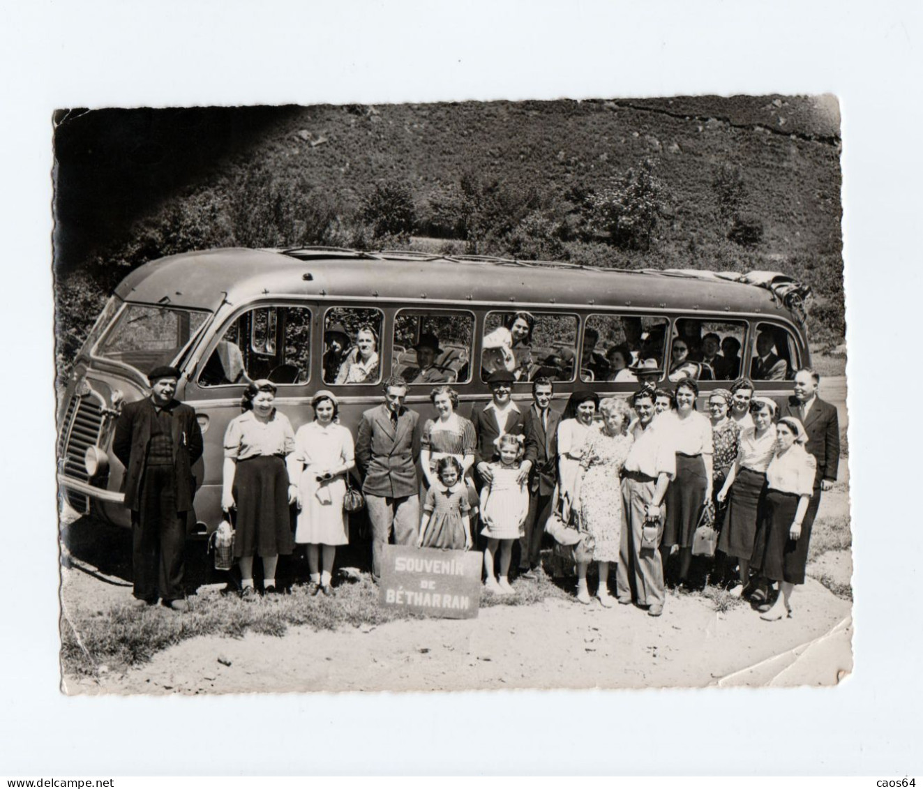 Gita A Bétharram 1950 Bus D'epoca Originale 19,5 X 14,5 Cm - Luoghi