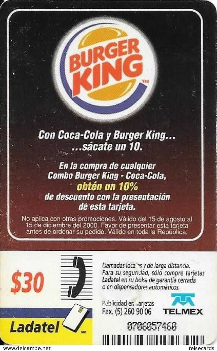 Mexico: Telmex/lLadatel - 2000 Burger King - Mexico