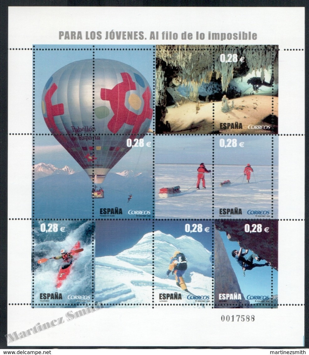 Spain - Espagne 2005 Yvert 3785-90, "Al Filo De Lo Imposible" TV Series For Young People - Miniature Sheet - MNH - Ungebraucht