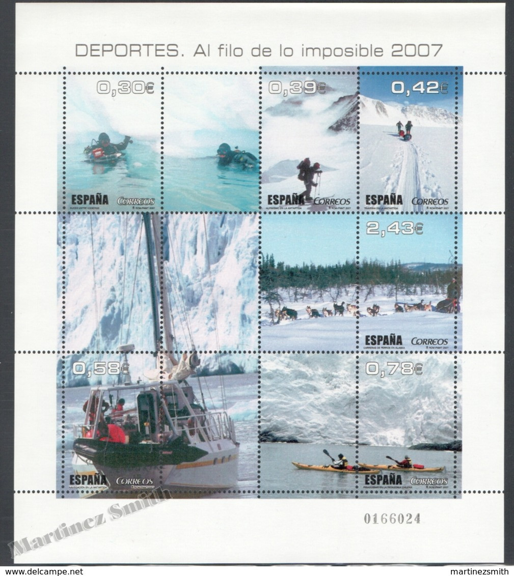 Spain - Espagne 2007 Yvert 3945-50, "Al Filo De Lo Imposible", TV Series - Miniature Sheet - MNH - Ungebraucht