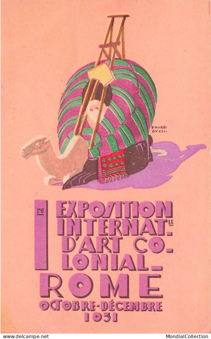 MIKIBP9-049- ITALIE LAZIO ROMA EXPOSITION INTERNATIONAL D ART COLONIAL 1931 - Expositions