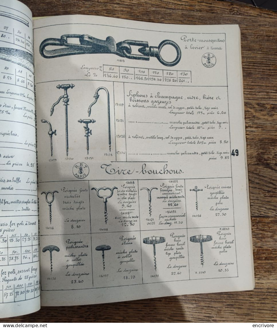 Catalogue BAROCHE FRERES 1930 Rebattet Quincaillerie Articles De Ménage, Chasse - 1900 – 1949