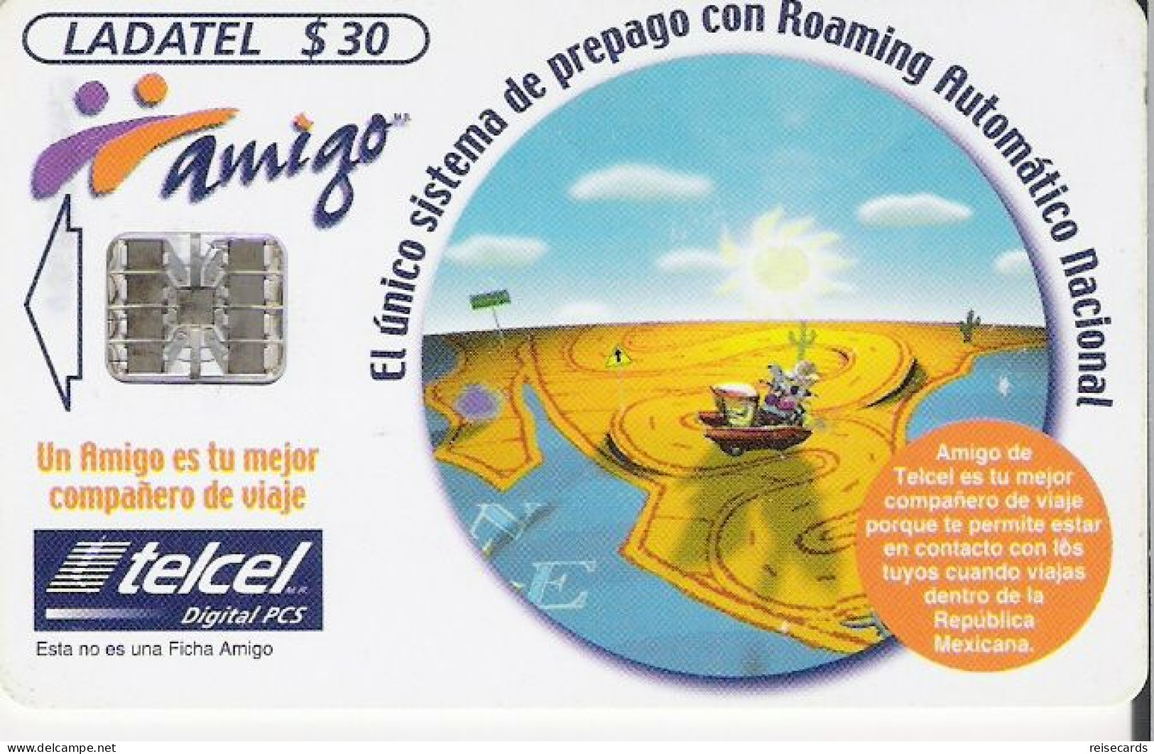 Mexico: Telmex/lLadatel - 2000 Telcel, Amigo - Mexiko