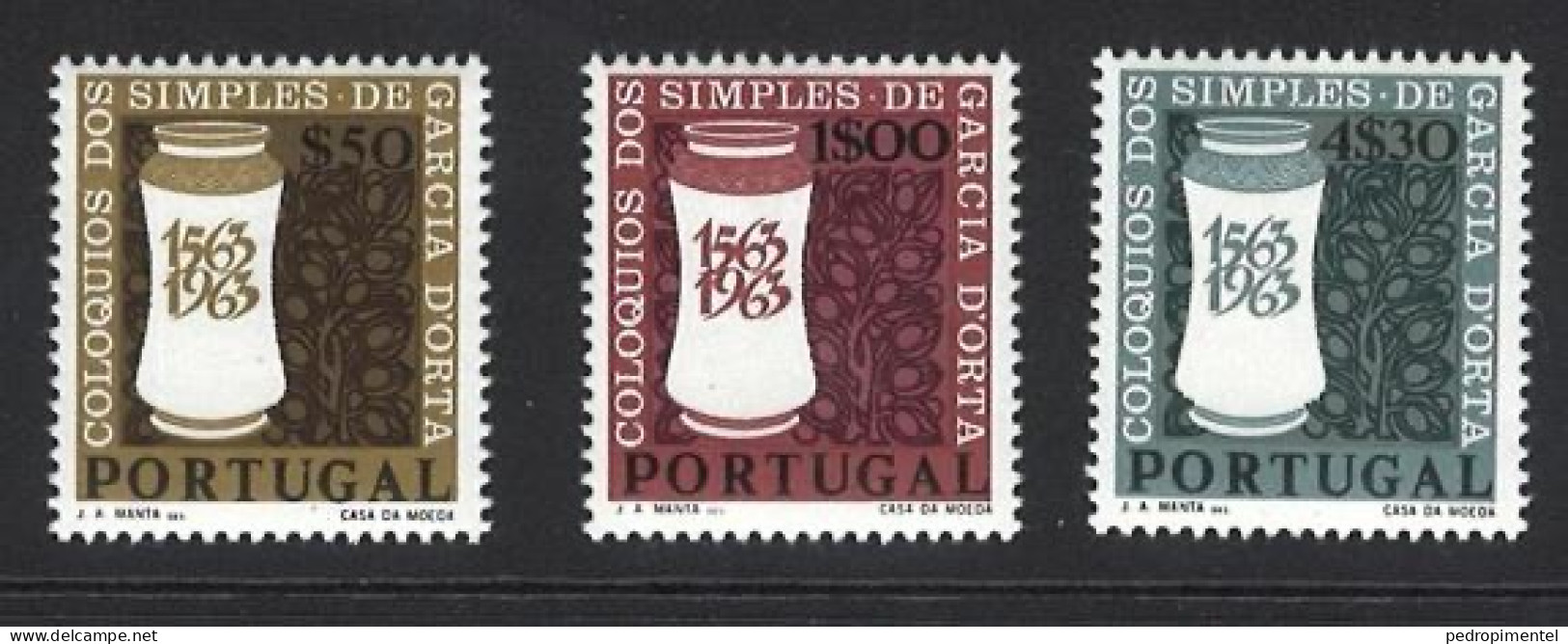 Portugal Stamps 1964 "Garcia Da Horta" Condition MNH OG #925-927 - Nuevos