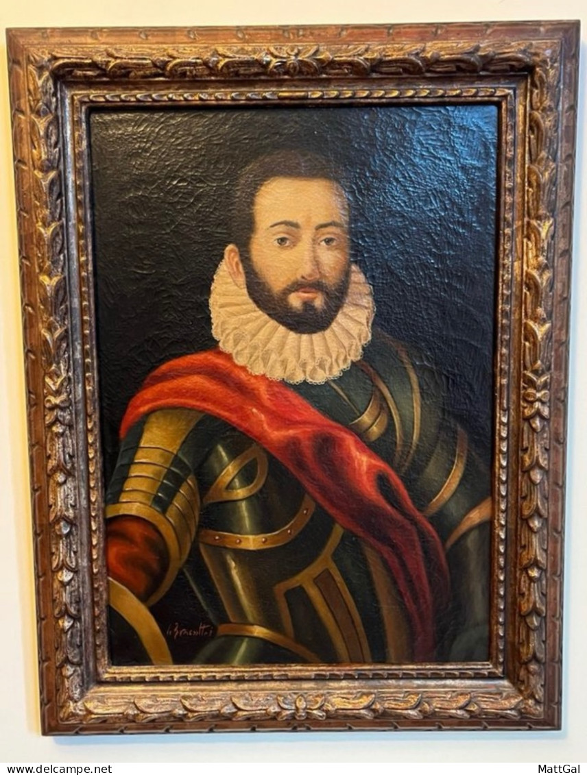 "Ritratto Di Francesco Maria Della Rovere", Olio Su Tela, Inizio ‘900 - Olieverf