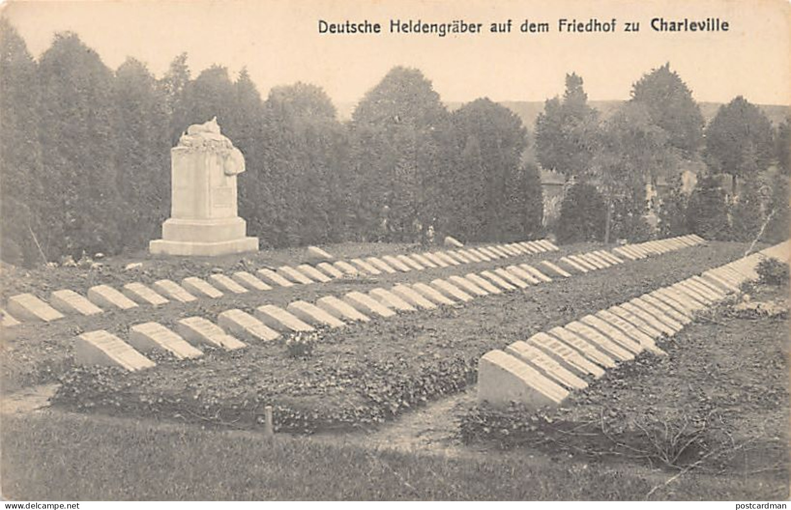 France - CHARLEVILLE (08) Tombes Des Héros Allemands Dans Le Cimetière - Ed. F. Conrard 555 - Charleville