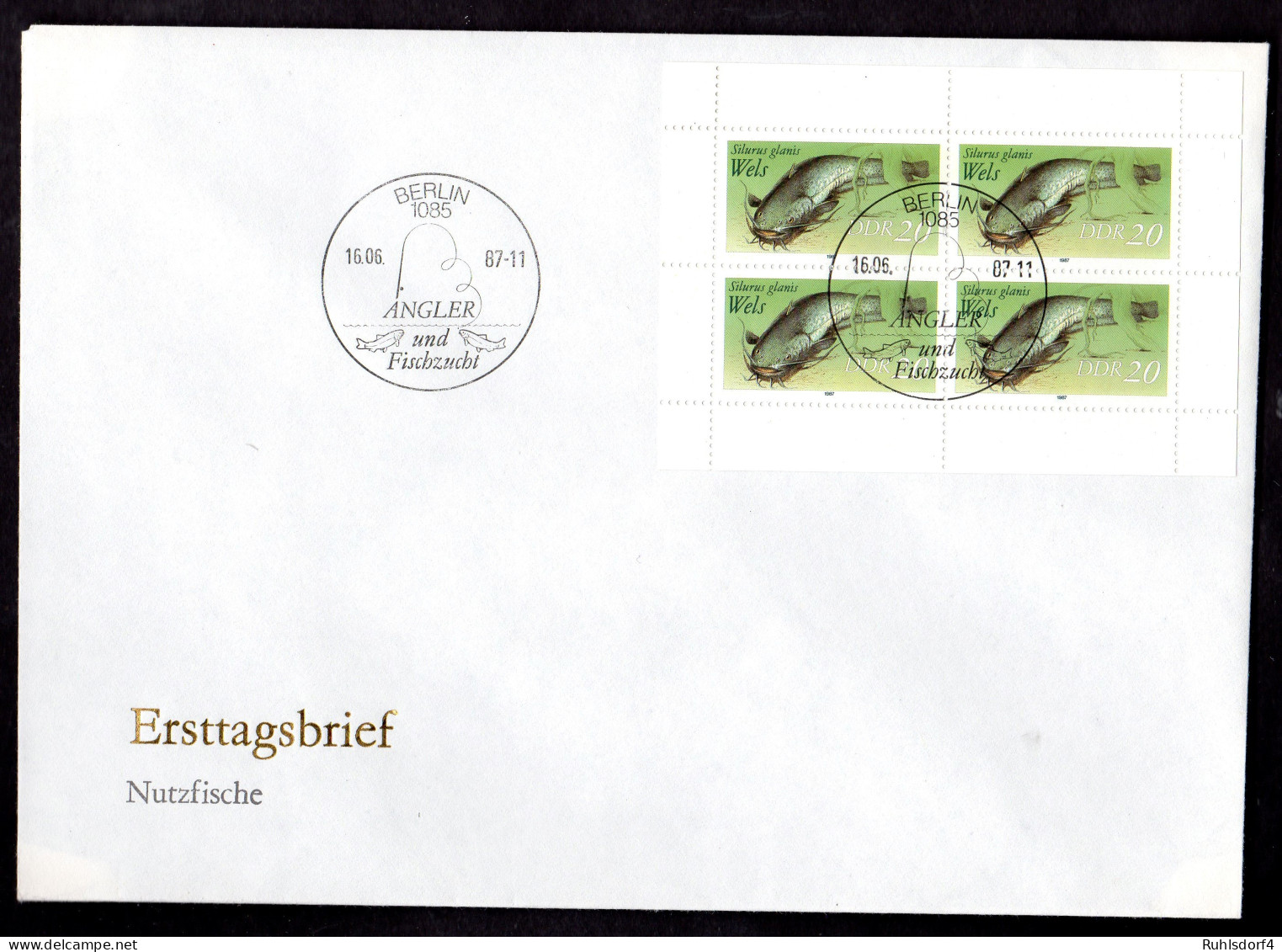 DDR, FDC  Kleinbogen "Süßwasserfische"  - Otros & Sin Clasificación