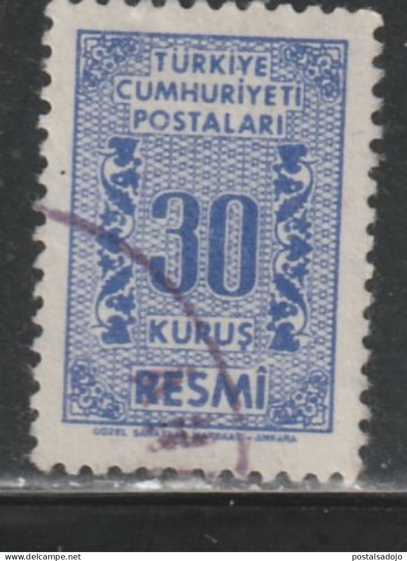 TURQUIE 982  // YVERT 79 // 1962 - Sellos De Servicio