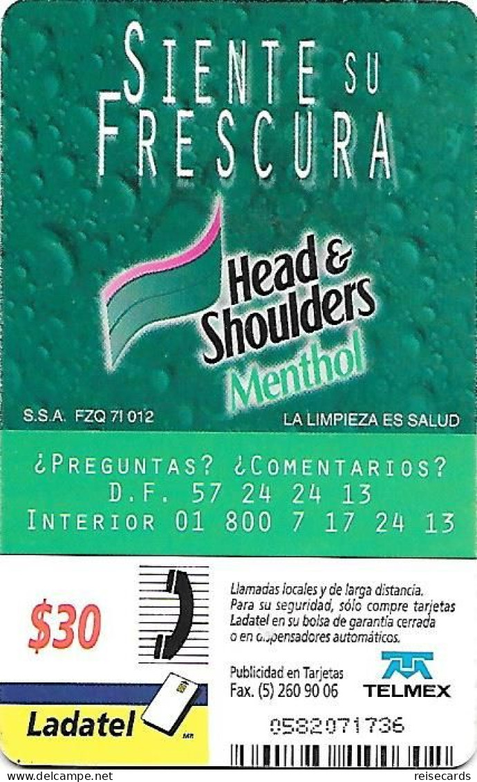 Mexico: Telmex/lLadatel - 1999 Head & Shoulders - Mexico