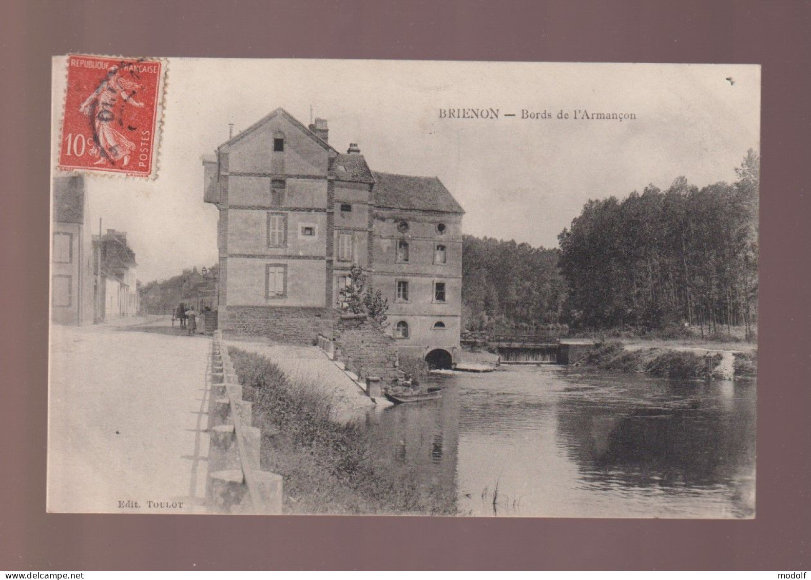 CPA - 89 - Brienon - Bords De L'Armançon - Moulin - Circulée - Brienon Sur Armancon