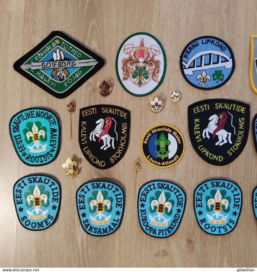 Vintage Estonia Boy Scout Patch Lot / Medal / Pre 1989 Diaspora Badges - Altri & Non Classificati