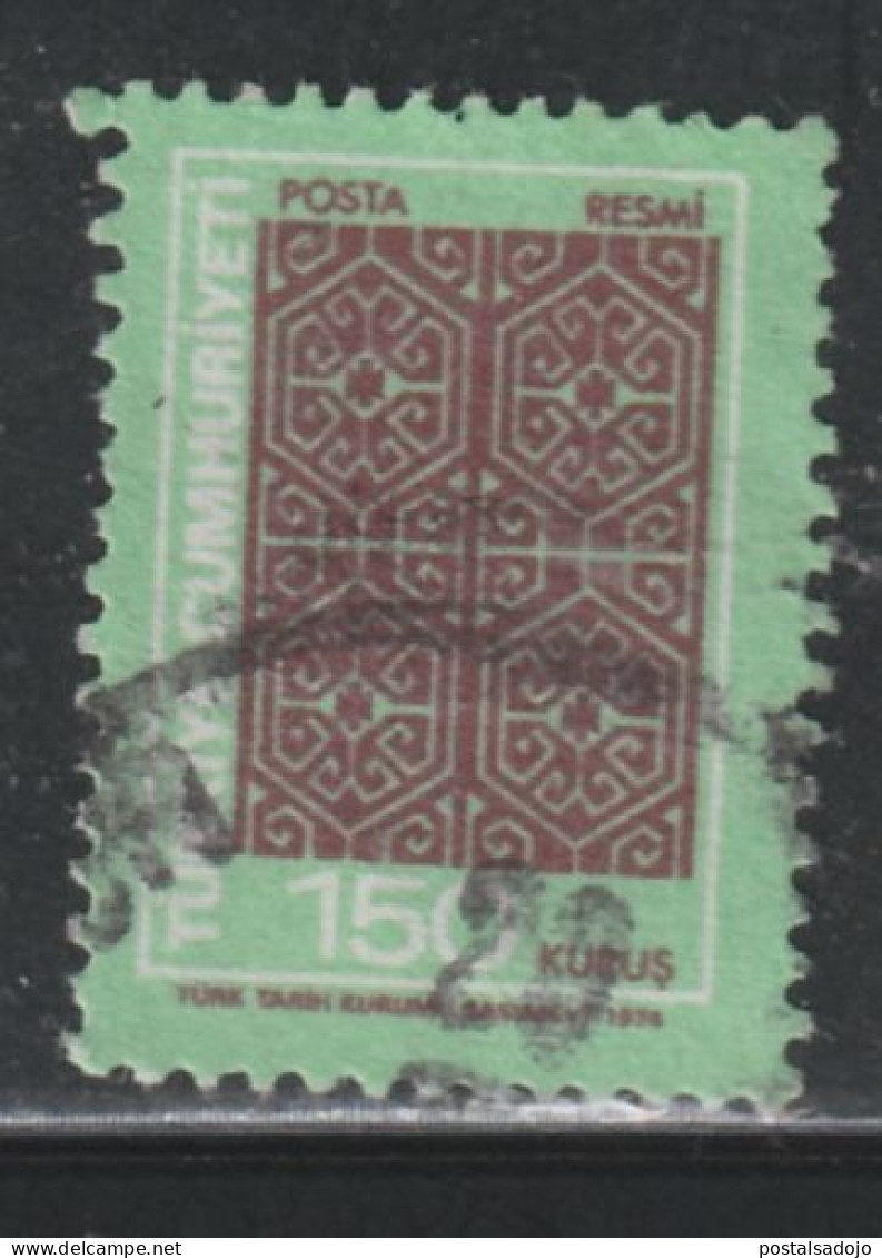 TURQUIE 984  // YVERT 133 // 1974 - Dienstmarken
