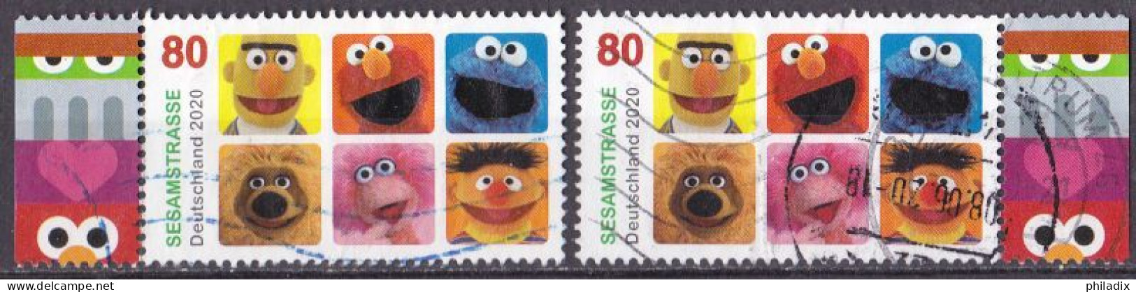 BRD 2020 Mi. Nr. 3530 O/used Rand Rechts/links (BRD1-4) - Used Stamps