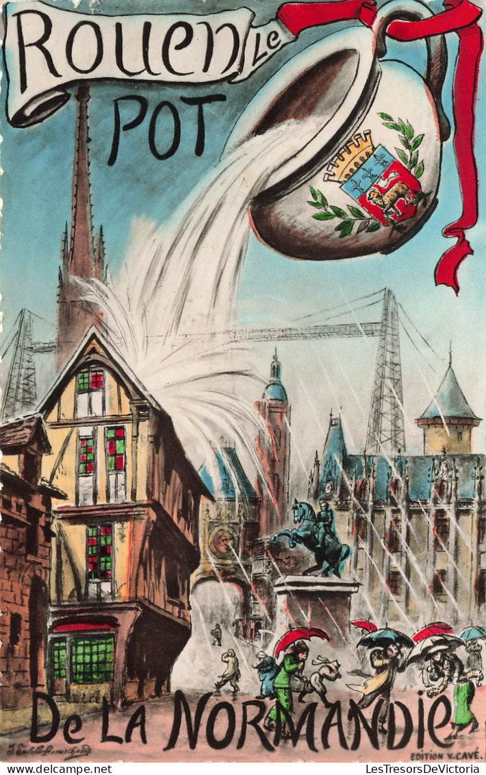 FANTAISIES - Rouen Le Pot De La Normandie - Colorisé - Carte Postale - Other & Unclassified