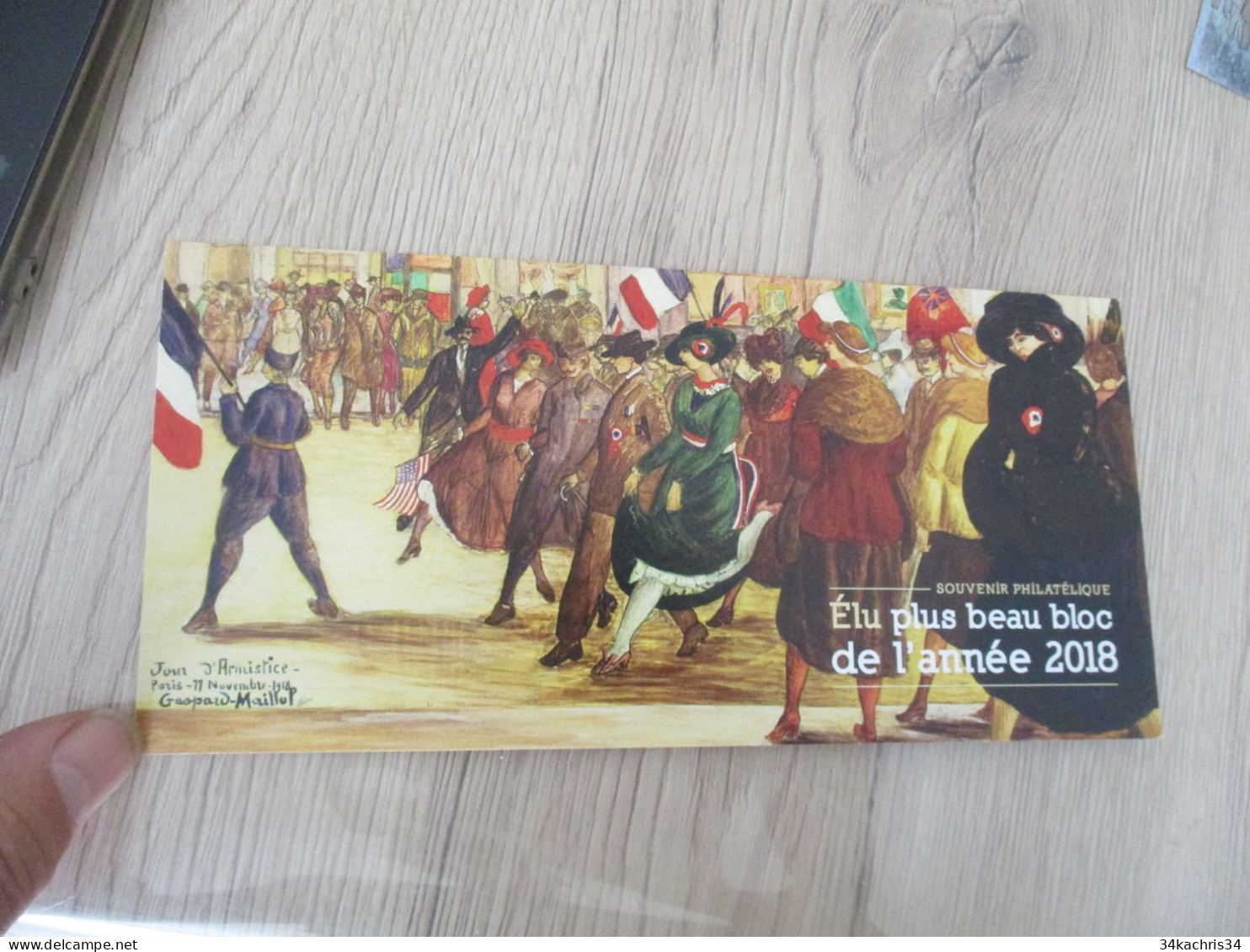 Souvenir Bloc France Centenaire De L'Armistice 2018 - Souvenir Blokken