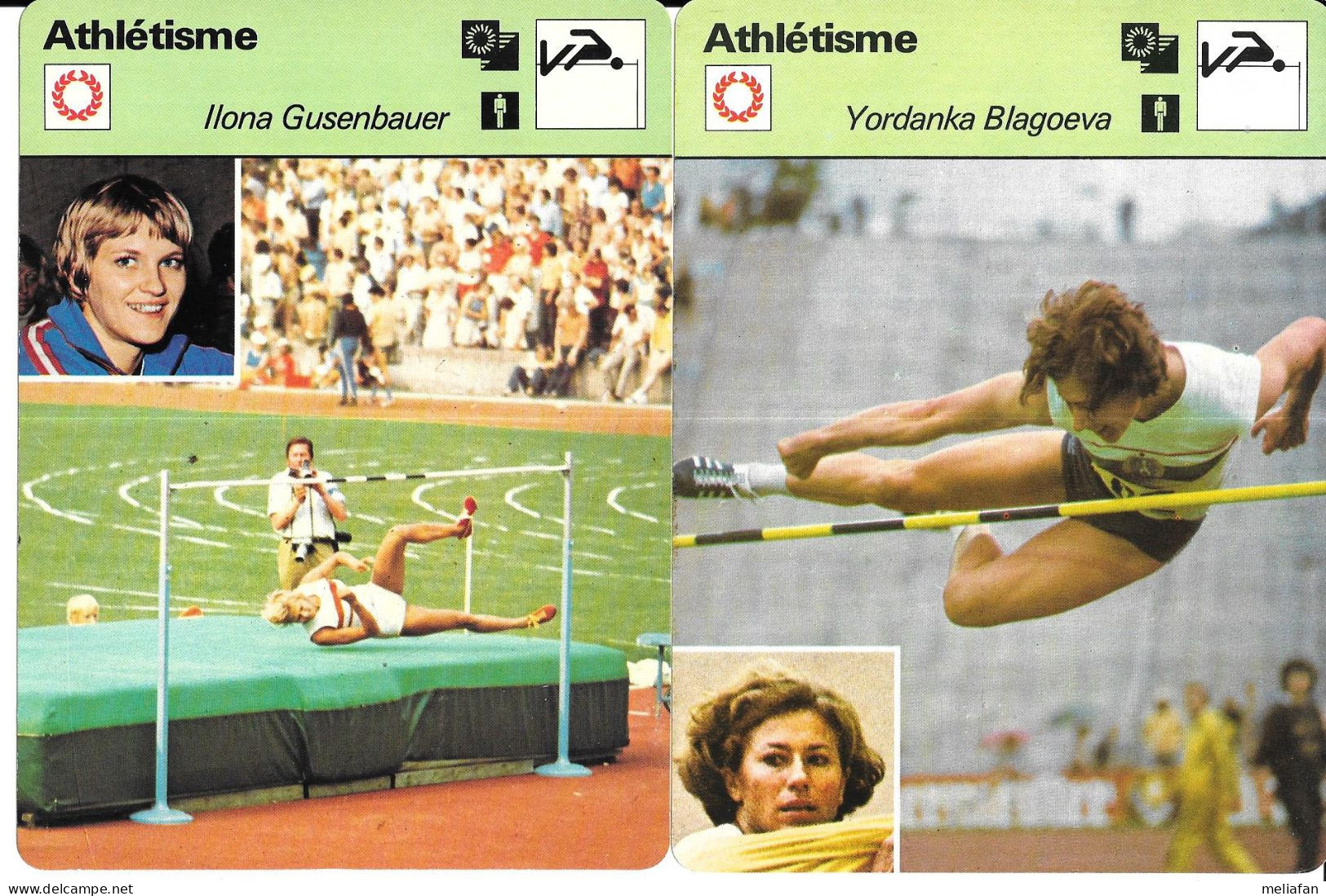 GF1998 - FICHES EDITION RENCONTRE - ILONA GUSENBAUER - YORDANKA BLAGOEVA - WILMA BARDAUSKIENE - JANIS LUSIS - Leichtathletik