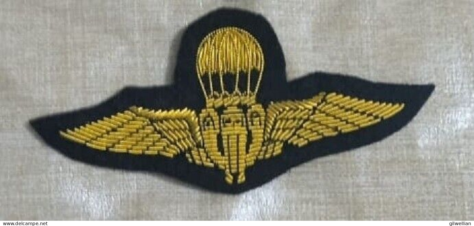 Vintage Thai Airborne Wings Patch / RTAF Bullion Badge - Altri & Non Classificati