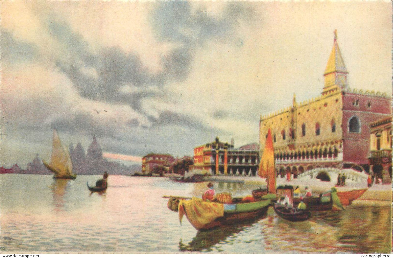 Italy Postcard Venice Rive Degli Schiavoni - Venezia (Venice)