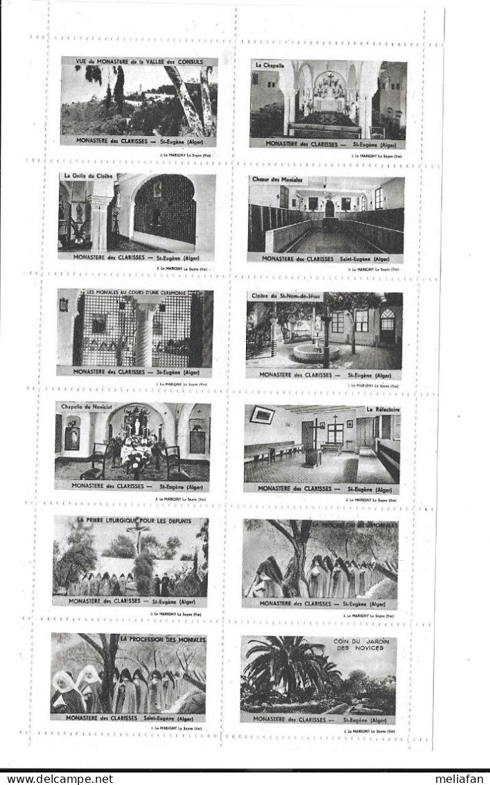 GF1518bis - BLOC 12 VIGNETTES - COUVENT DES DOMINICAINS ALGER - Other & Unclassified