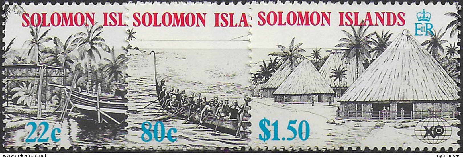 1988 Solomon Islands EXPO 3v. MNH SG. N. 618/20 - Autres & Non Classés