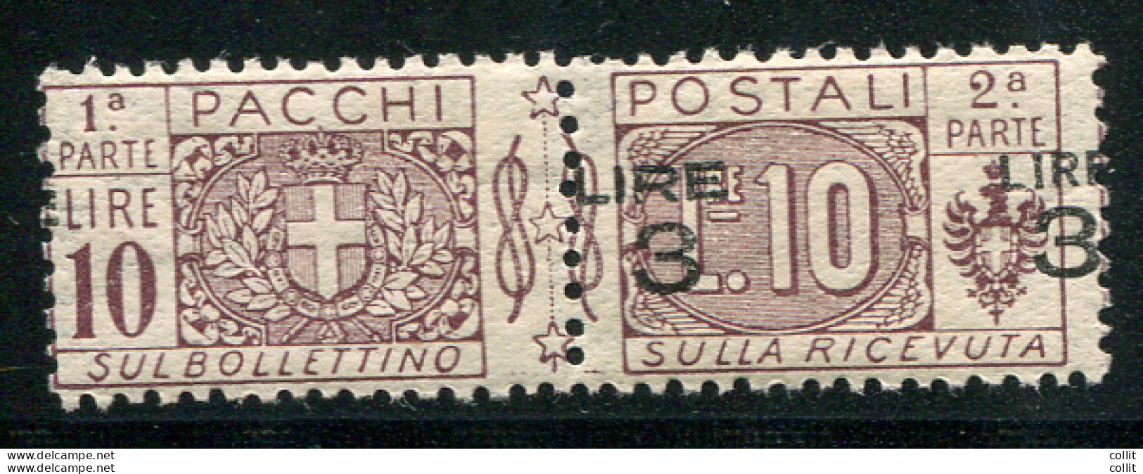 Pacchi Postali Lire 3  Varietà Soprastampe Invertite - Mint/hinged