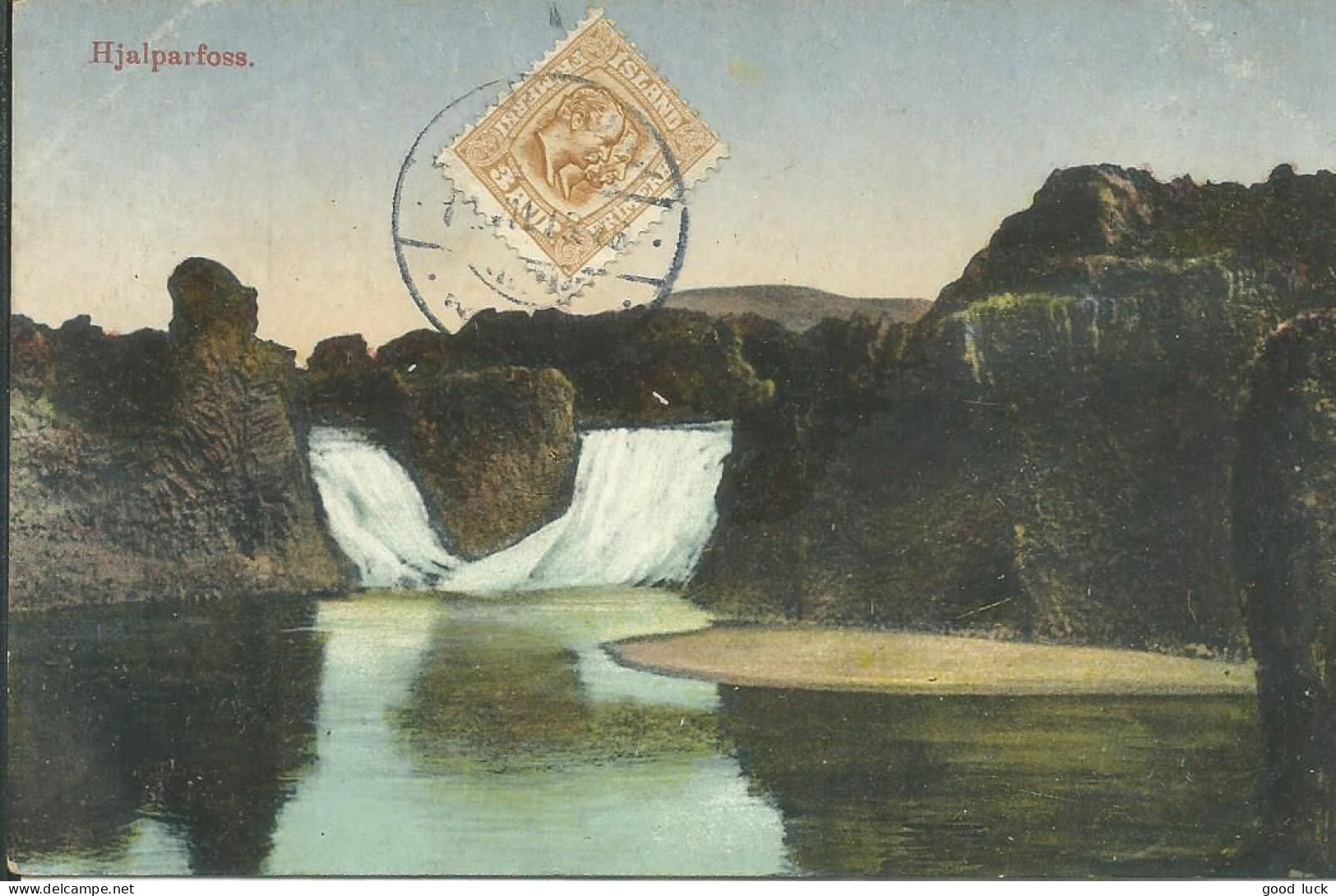 ISLANDE CARTE 3a  POUR CAUMONT ( VAUCLUSE ) DE 1918 LETTRE COVER - Cartas & Documentos