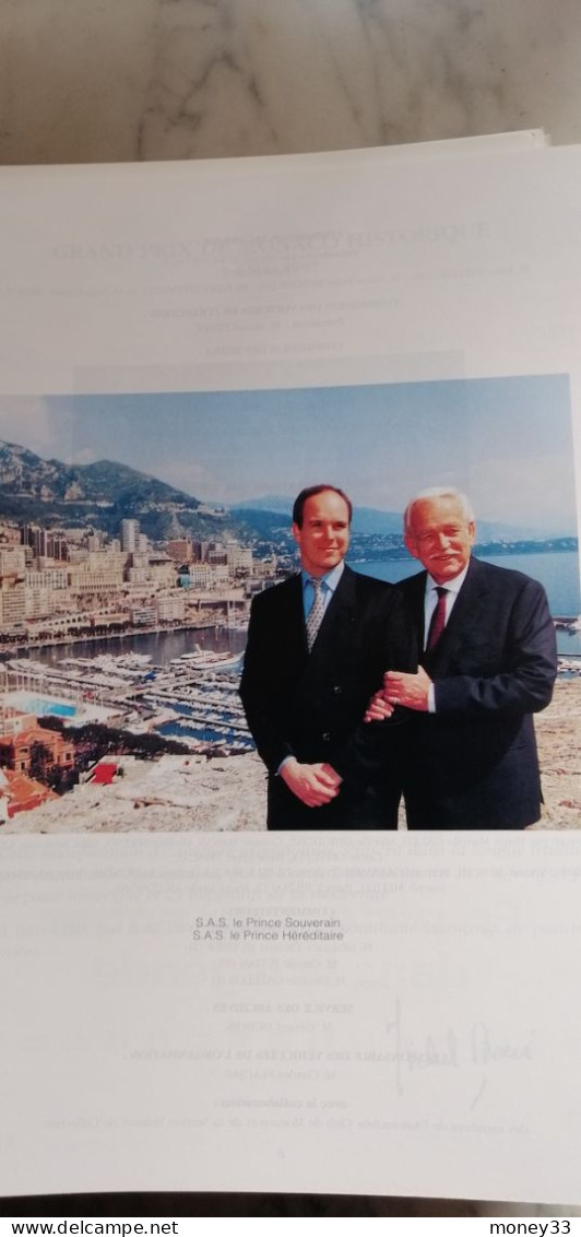 Programme Du 1er Grand Prix Historique De Monaco En 1997 - Programma's