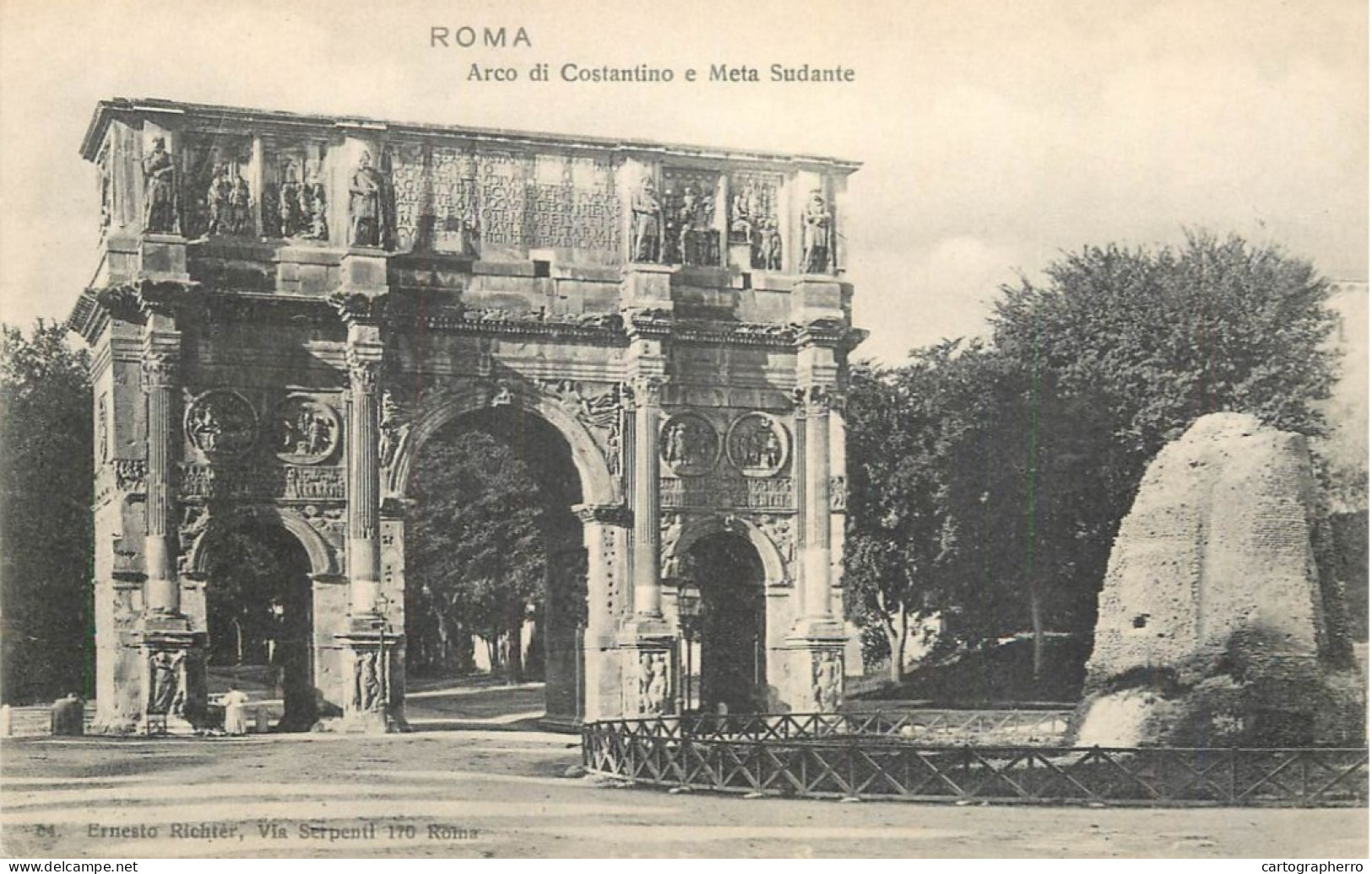 Italy Postcard Rome Constantine Arch - Andere Monumente & Gebäude