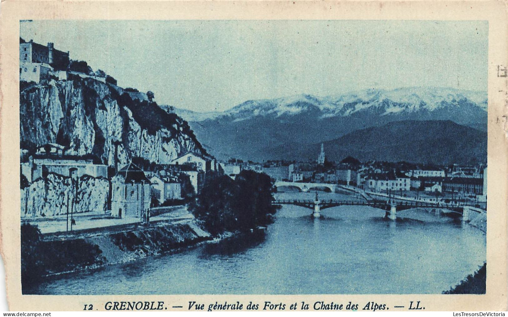 FRANCE - Grenoble - Vue Générale Des Forts Et De La Chaîne Des Alpes - LL - Carte Postale Ancienne - Grenoble