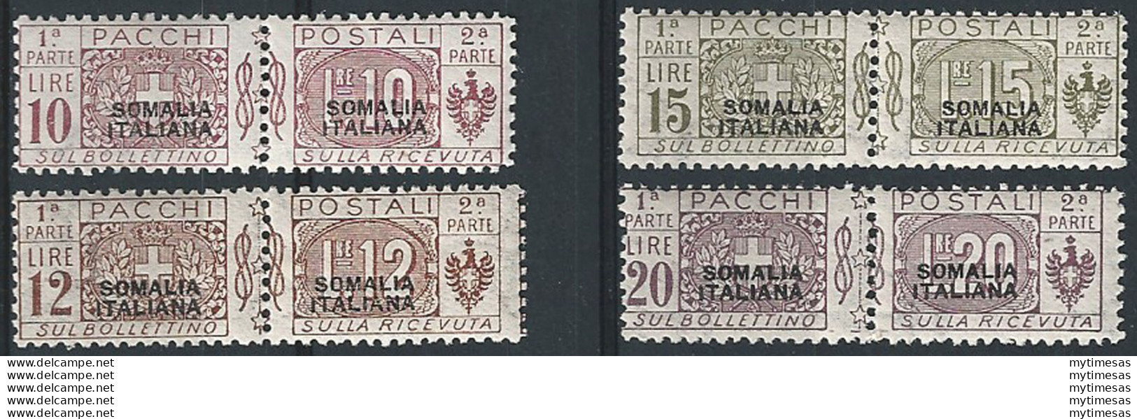 1926 Somalia Pacchi 4v. MNH Sassone N. 50/53 - Andere & Zonder Classificatie