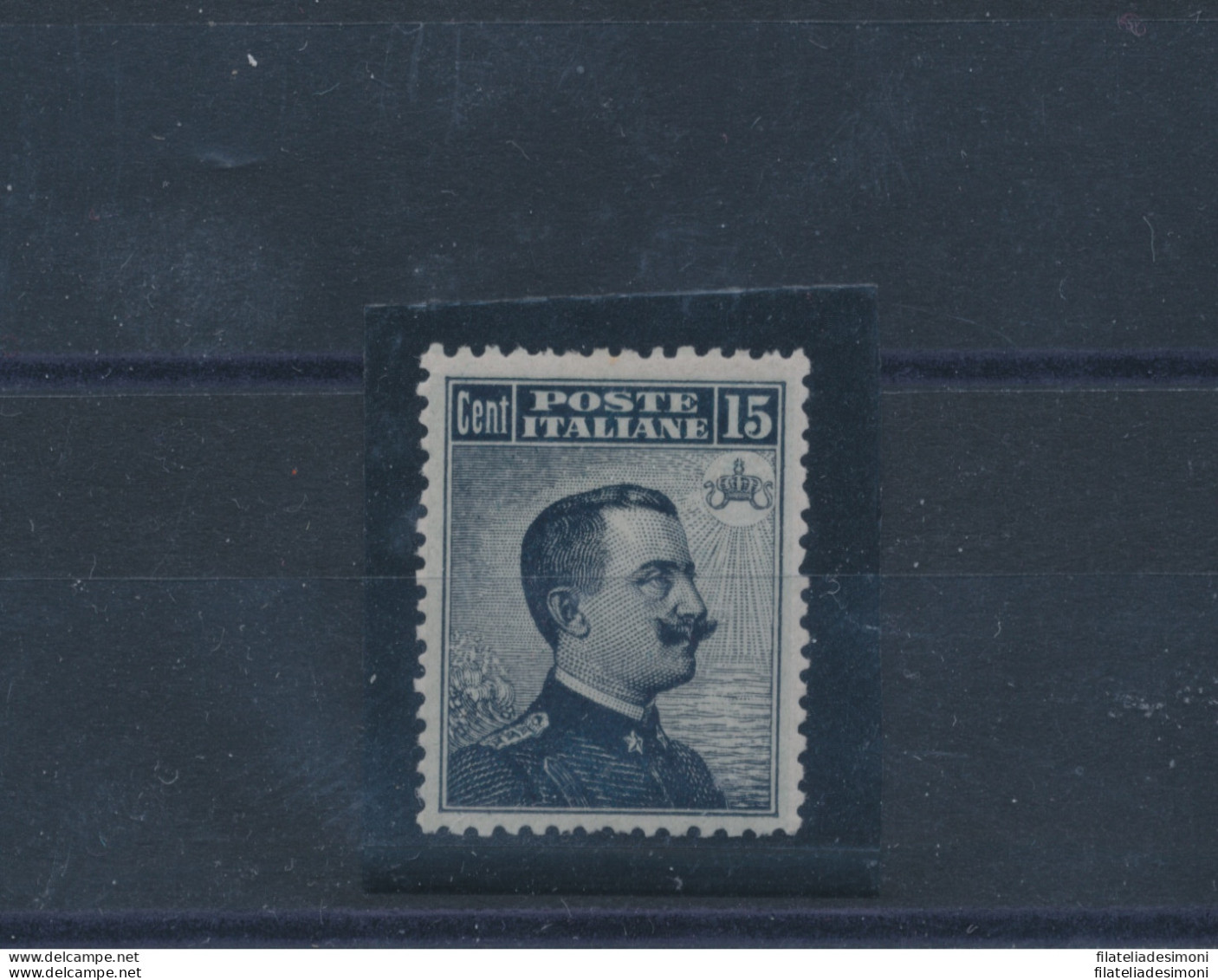 1909 Regno, "Michetti Piccolo" 15 Centesimi, Stampa Tipografica, Centrato N. 86 MNH** Certificato - Expertise Raybaudi - Otros & Sin Clasificación