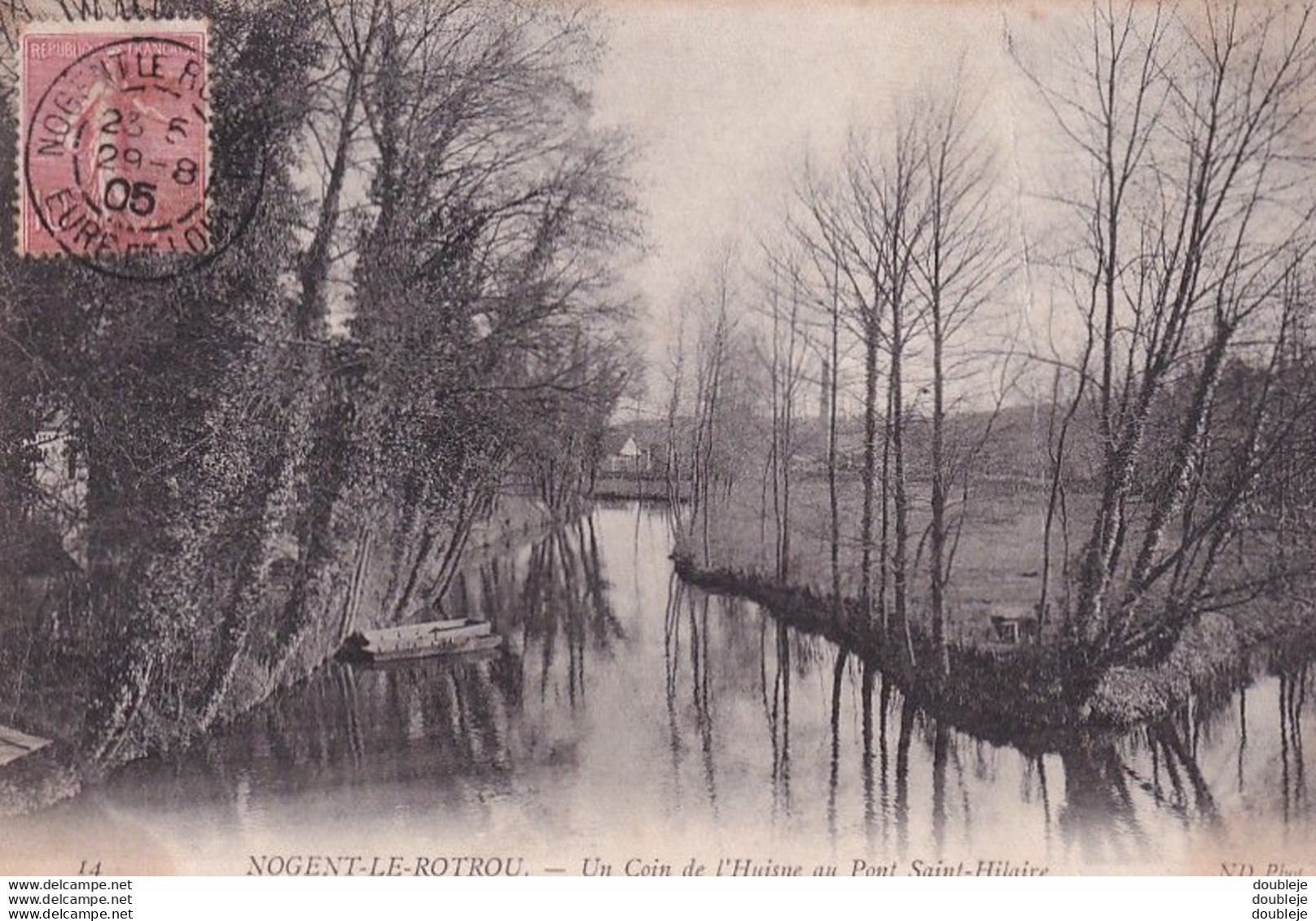 D28  NOGENT LE ROTROU  Un Coin De L'Huisne Au Pont Saint Hilaire - Nogent Le Rotrou