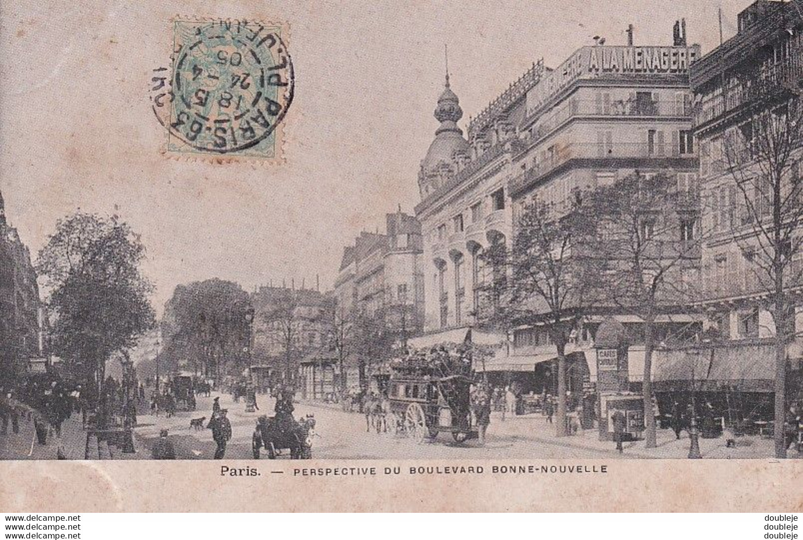 D75  PARIS Perspective Du Boulevard Bonne Nouvelle - Arrondissement: 13