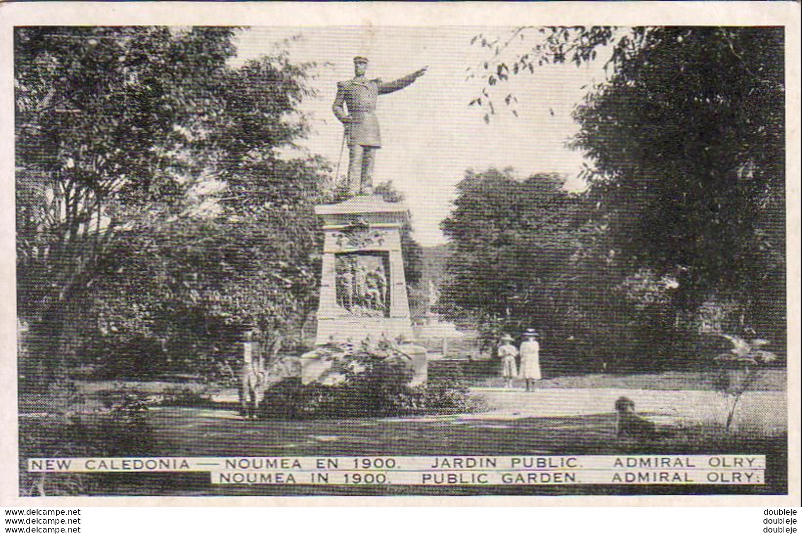 NOUVELLE CALÉDONIE  NOUMÉA  EN 1900 Jardin Public Amiral Olry - Nouvelle Calédonie