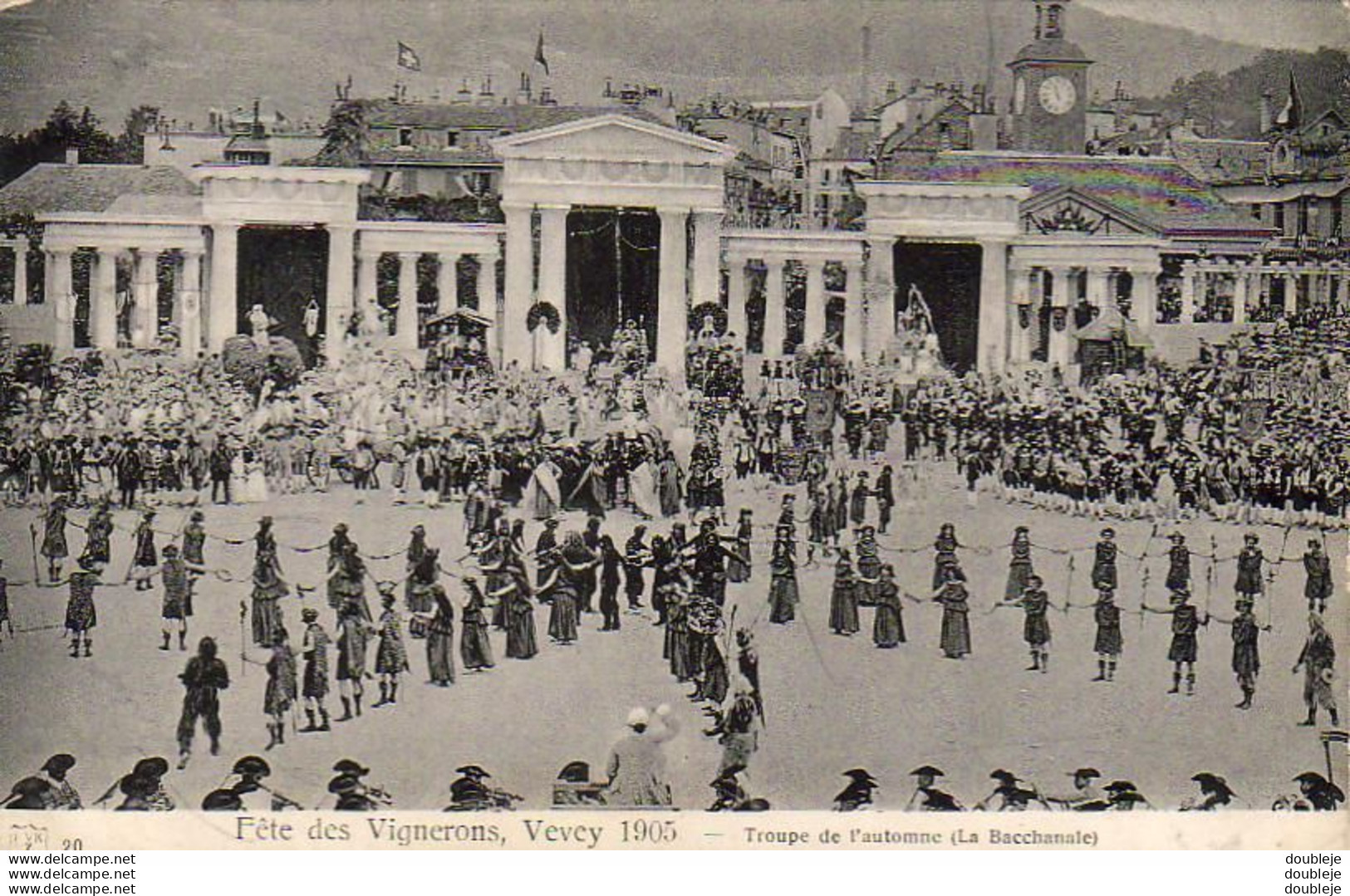 SUISSE VD  VEVEY  Fête Des Vignerons 1905  Troupe De L'Automne ( La Bacchanale ) - Vevey