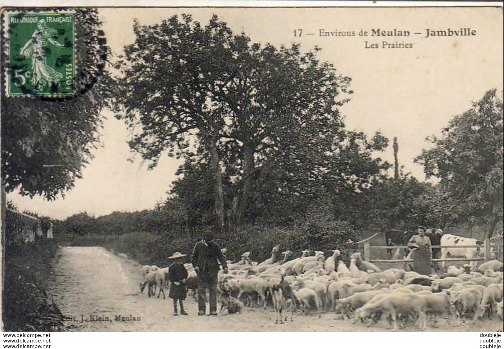 D78   Environs De MEULAN  JAMBVILLE   Les Prairies  ...........  Avec Troupeau De Moutons - Meulan