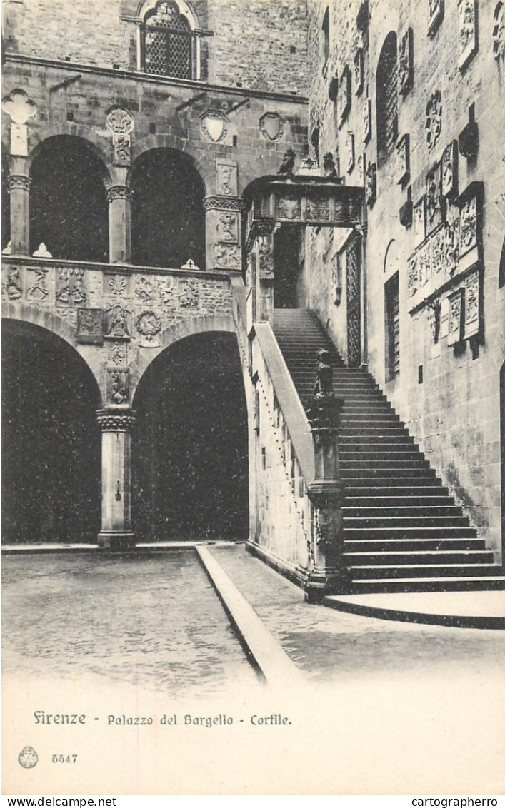 Italy Postcard Florence Palazzo Del Bargeloo - Firenze (Florence)
