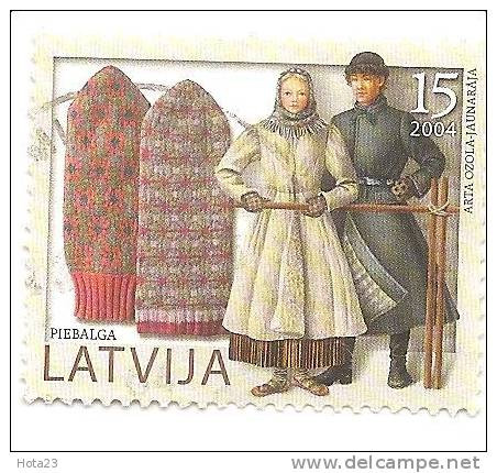 (!) Lettland - Tracht Und Handschuhe 2004 Gebraucht (0) - Latvia