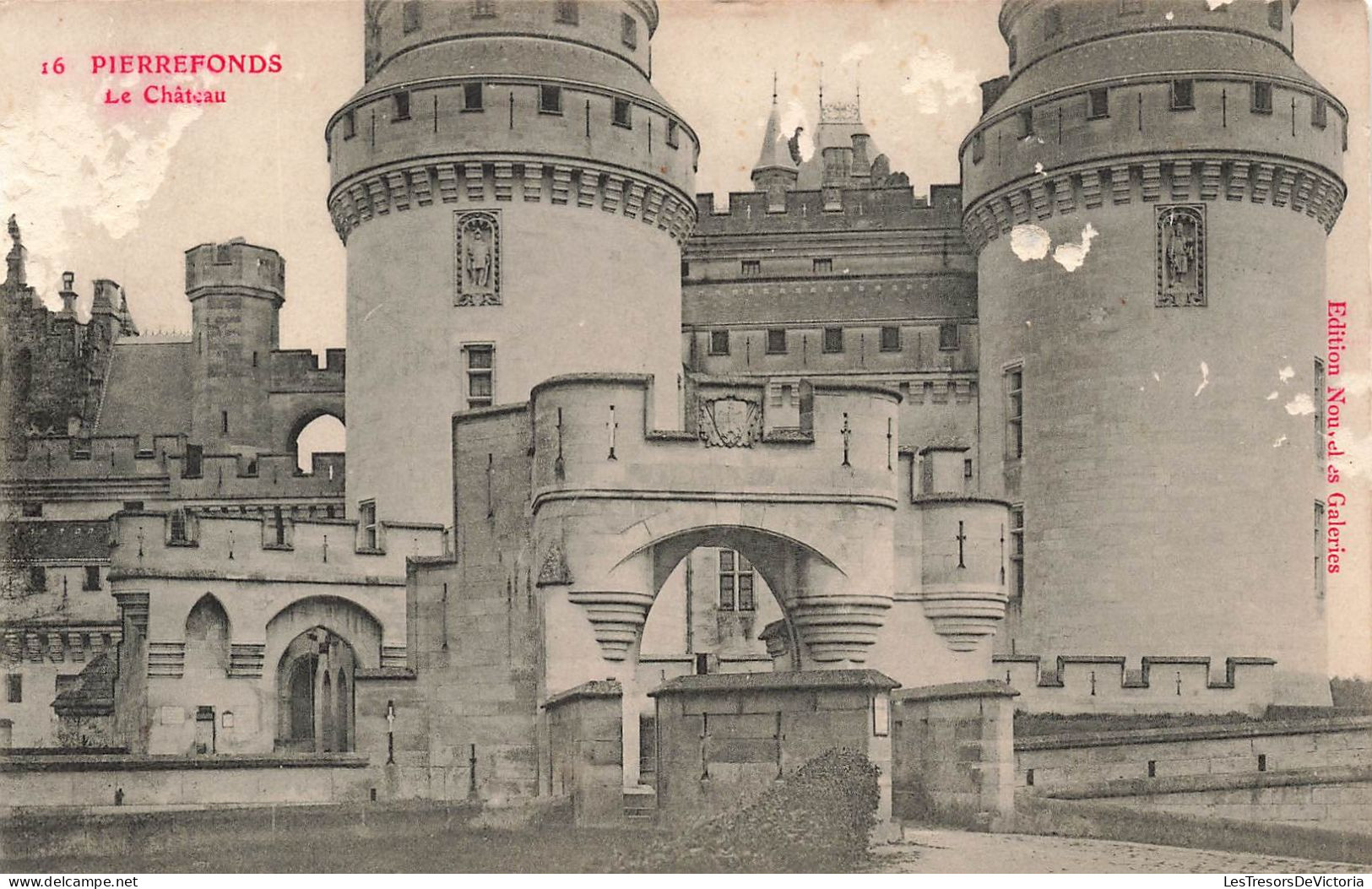 FRANCE - Pierrefonds - Le Château - Tour - Carte Postale Ancienne - Pierrefonds