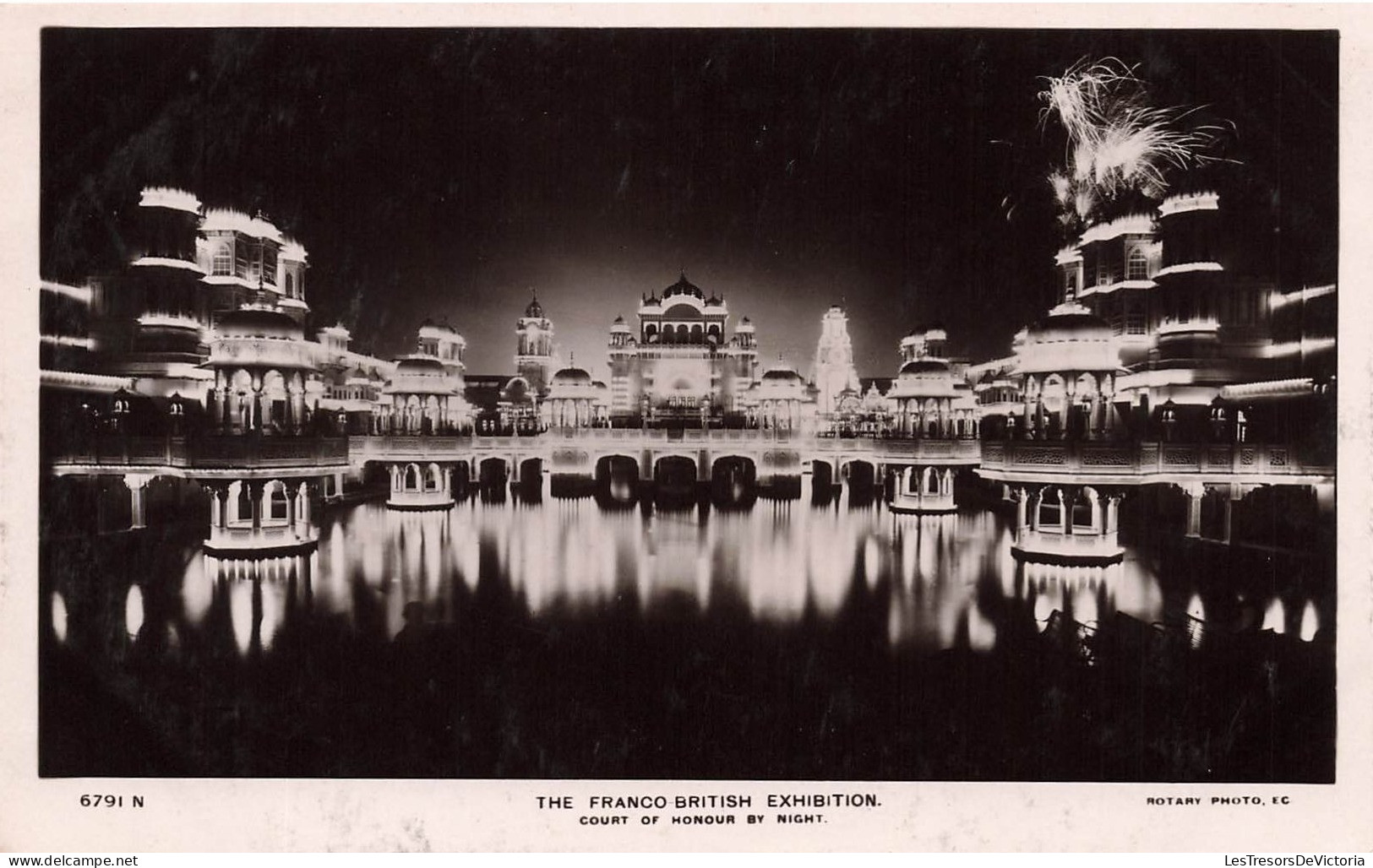 MUSEES - The Franco-British Exhibition - Court Of Honour By Night - Carte Postale Ancienne - Museen