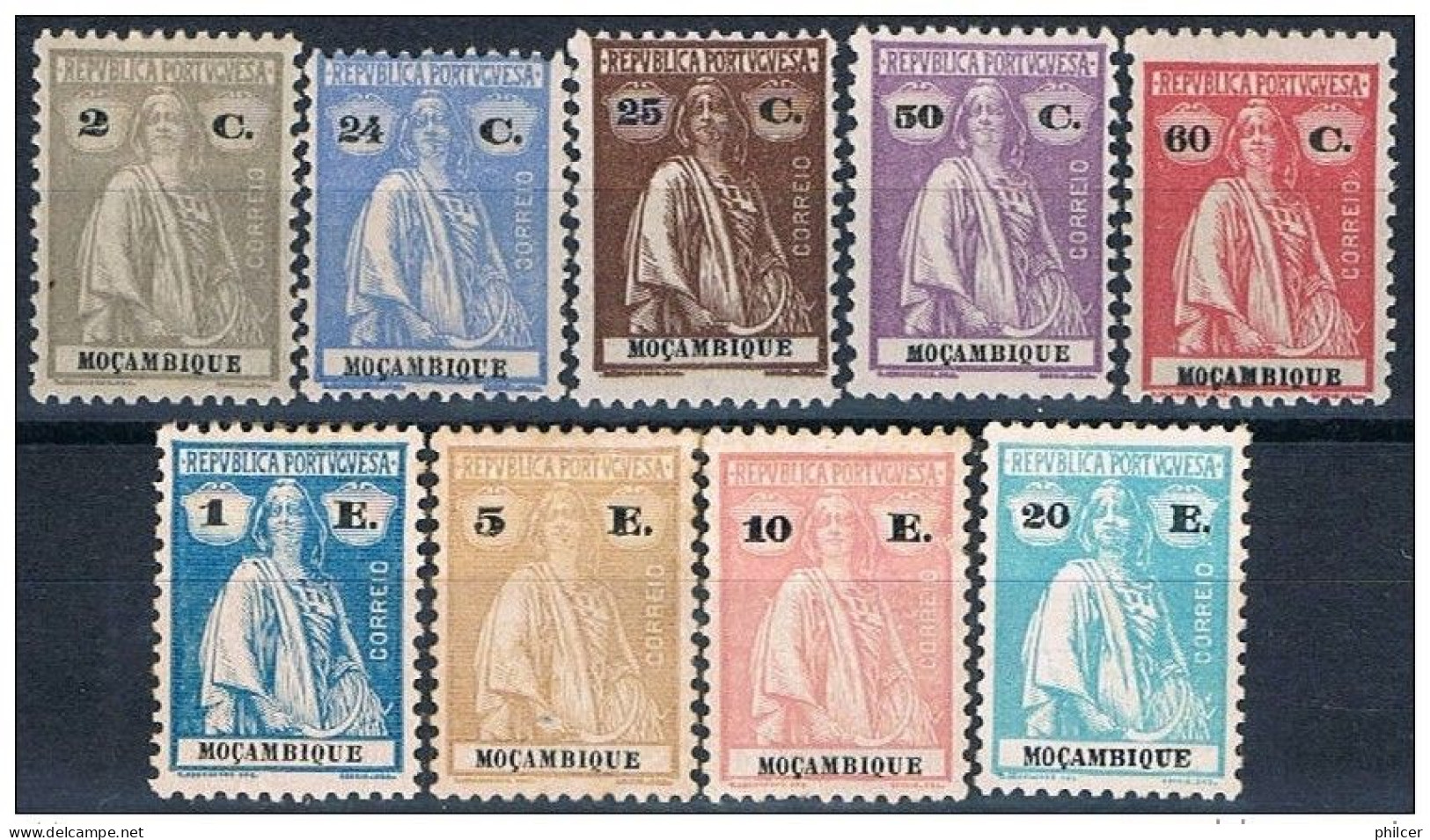 Moçambique, 1926, # 251/9, MH And MNG - Mozambique