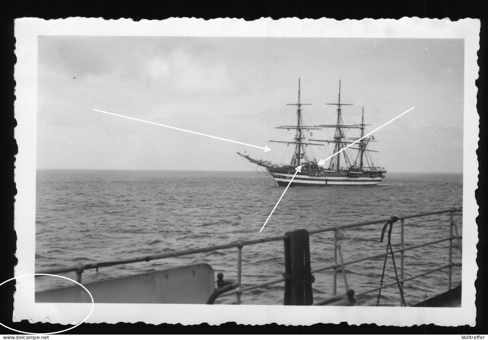 Orig. Foto 30er Jahre Schiff Segelschiff Kriegsmarine ? Ship Sailing Ship Navy - Boten