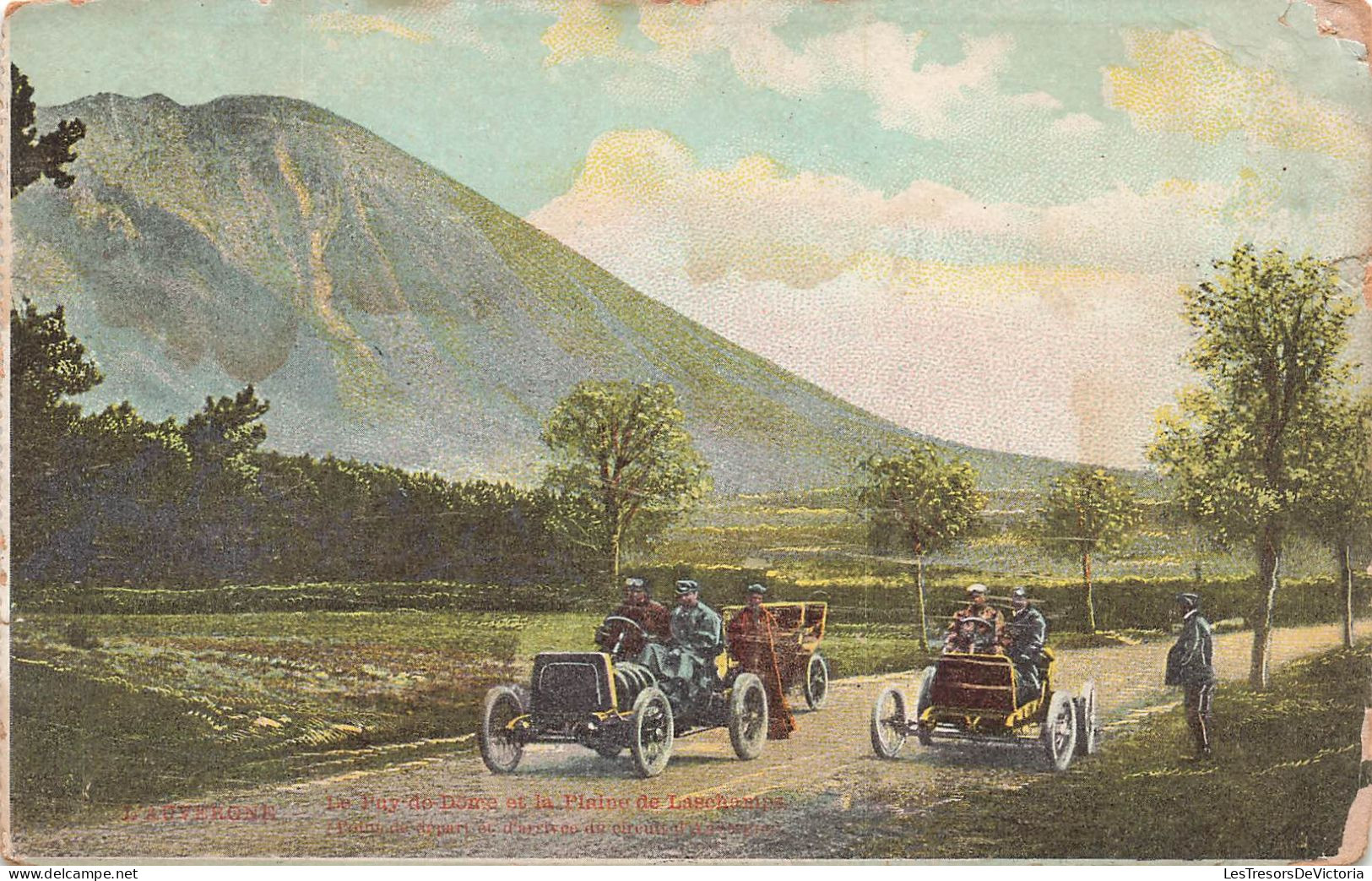 FRANCE - L'Auvergne - Le Puy De Dôme Et La Plaine De Laschamas - Ligne De Départ Et D'arrivée - Carte Postale Ancienne - Auvergne Types D'Auvergne