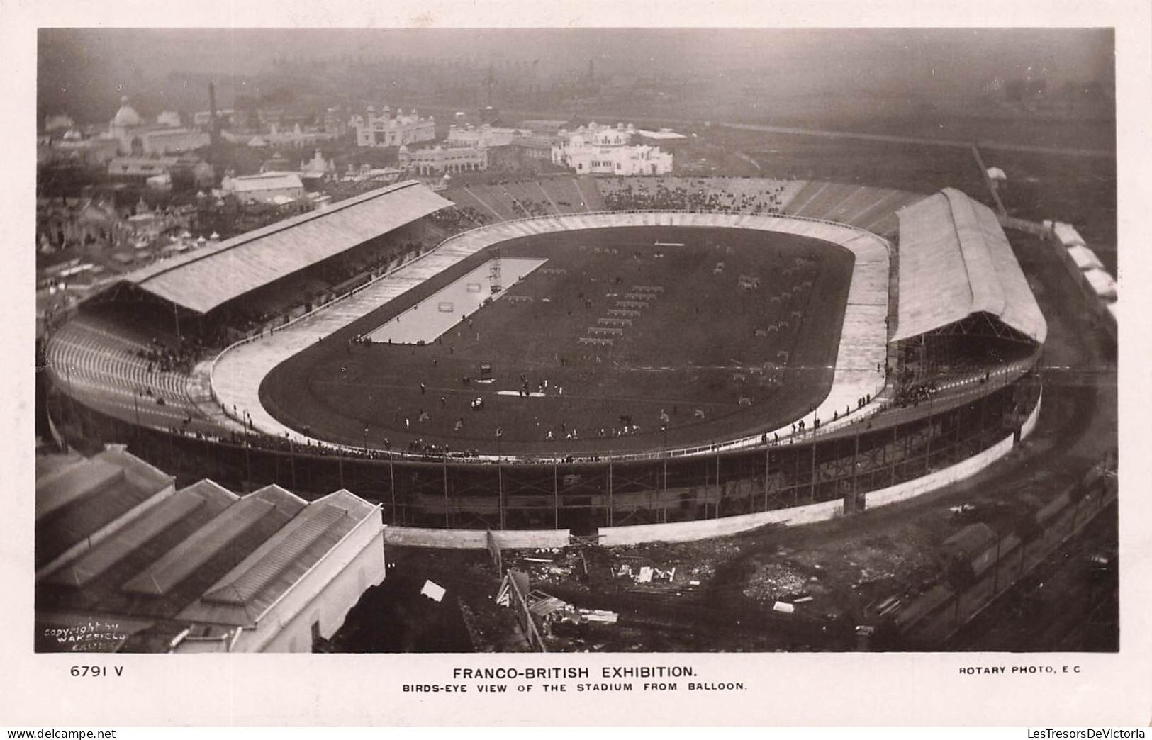 MUSEES - Franco-British Exhibition - Birds-eye View Of The Stadium From Balloon - Carte Postale Ancienne - Museum