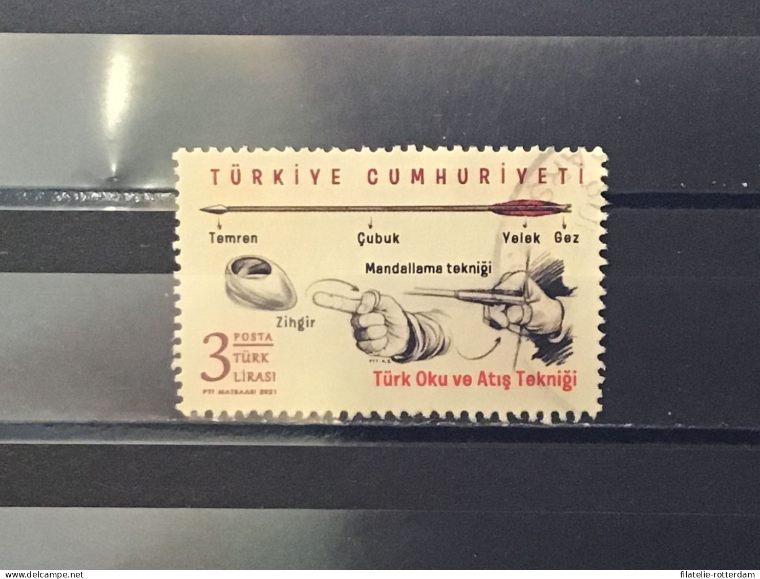 Turkey / Turkije - Turkish Archery (3) 2021 - Used Stamps